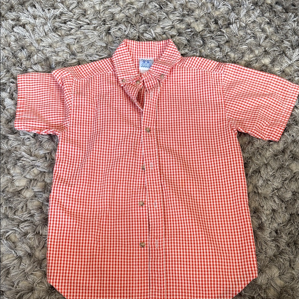 Kelly's Kids Red and White Gingham Shirt